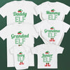 Family Elf Family Matching Christmas Tops - White T-Shirts - (Sold Separately)