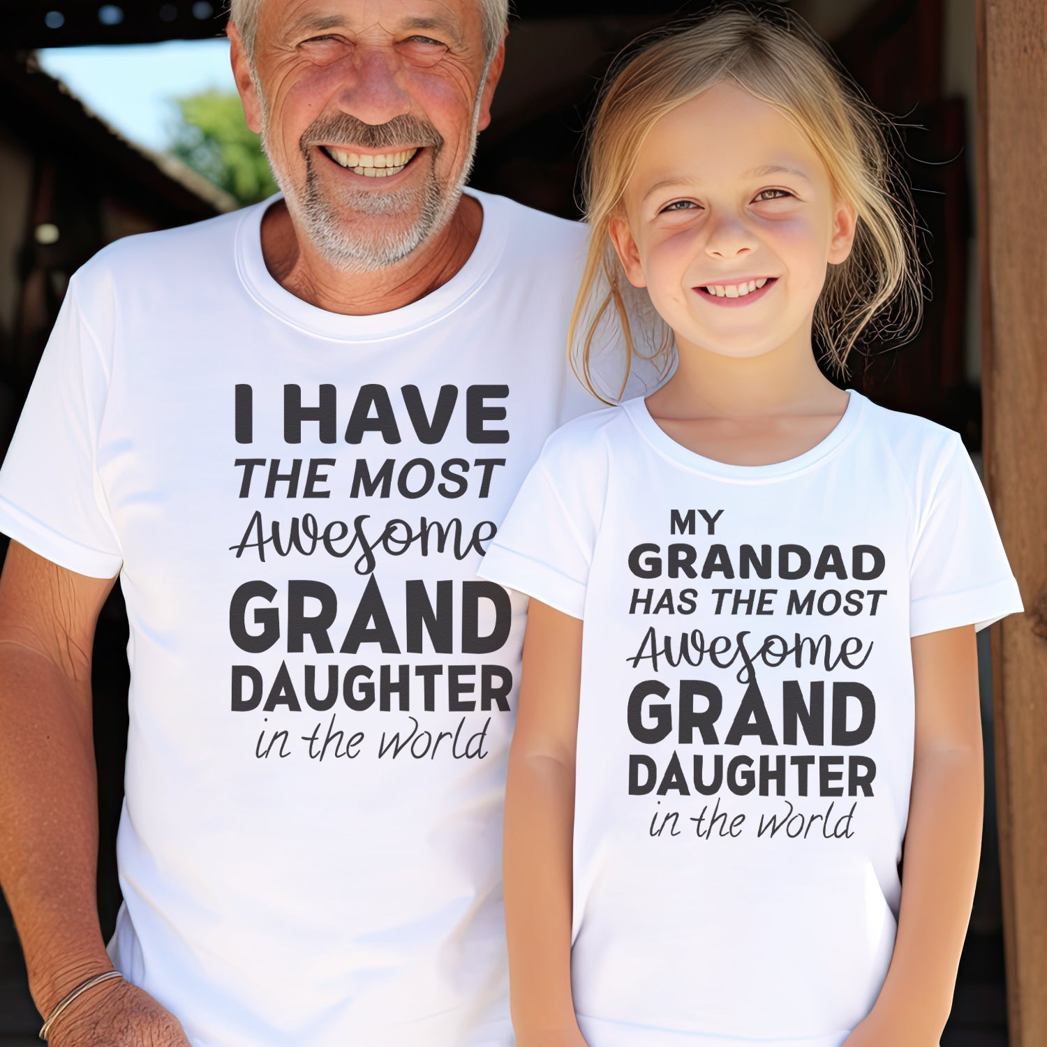 Most Awesome Granddaughter - Matching Grandad Set - (Sold Separately)