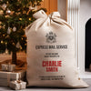 Personalised Epxress Mail Service To First Name & Surname - Christmas Santa Sack