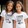 I Have The Most Awesome Twin - Twin Set - Selection of Clothing Set - (0M to 14 yrs)