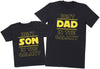 Best Dad & Son In The Galaxy - Baby / Kids T-Shirt & Men's T-Shirt - (Sold Separately)