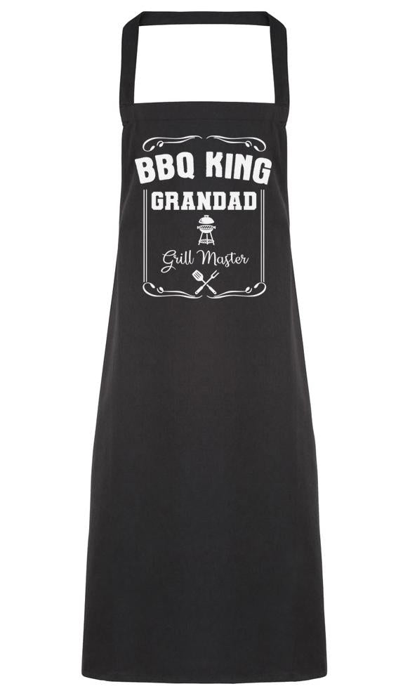 BBQ King - Grandad, Grill Master - Men's Apron - Grandad Apron