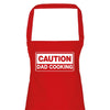 Caution Dad Cooking - Adult Apron - Dads Apron