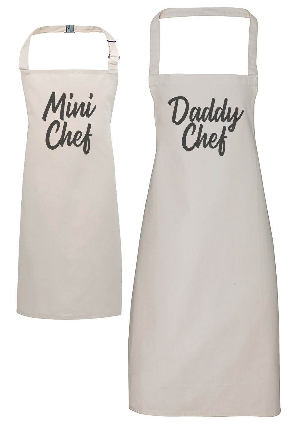 Daddy Chef & Mini Chef - Mens & Kids Aprons - (Sold Separately)