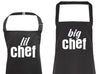 Big Chef & Lil Chef - Adult & Kids Aprons - (Sold Separately)