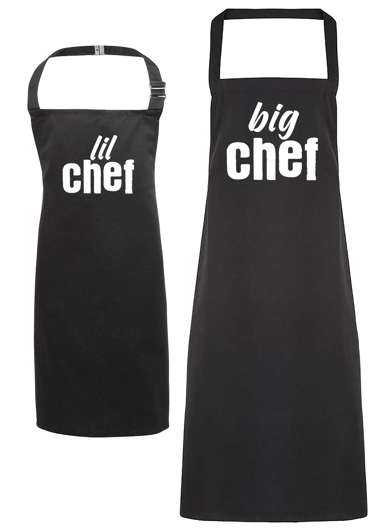 Big Chef & Lil Chef - Adult & Kids Aprons - (Sold Separately)