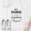 Pick A Family Name - My Guardian Angel Is Nanny, Auntie, Grandad and more - Baby Bodysuit