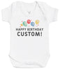 Personalised Happy Birthday - Baby Bodysuit