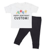 Personalised Happy Birthday - Baby Outfit Set