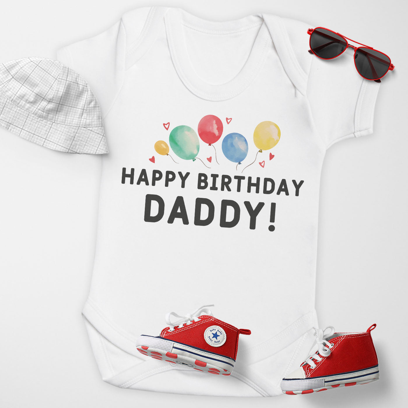 Personalised Happy Birthday - Baby Bodysuit