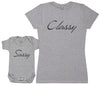 Classy & Sassy - Baby T-Shirt & Bodysuit / Mum T-Shirt - (Sold Separately)