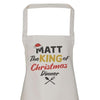 Personalised King Of Christmas Dinner - Mens Apron