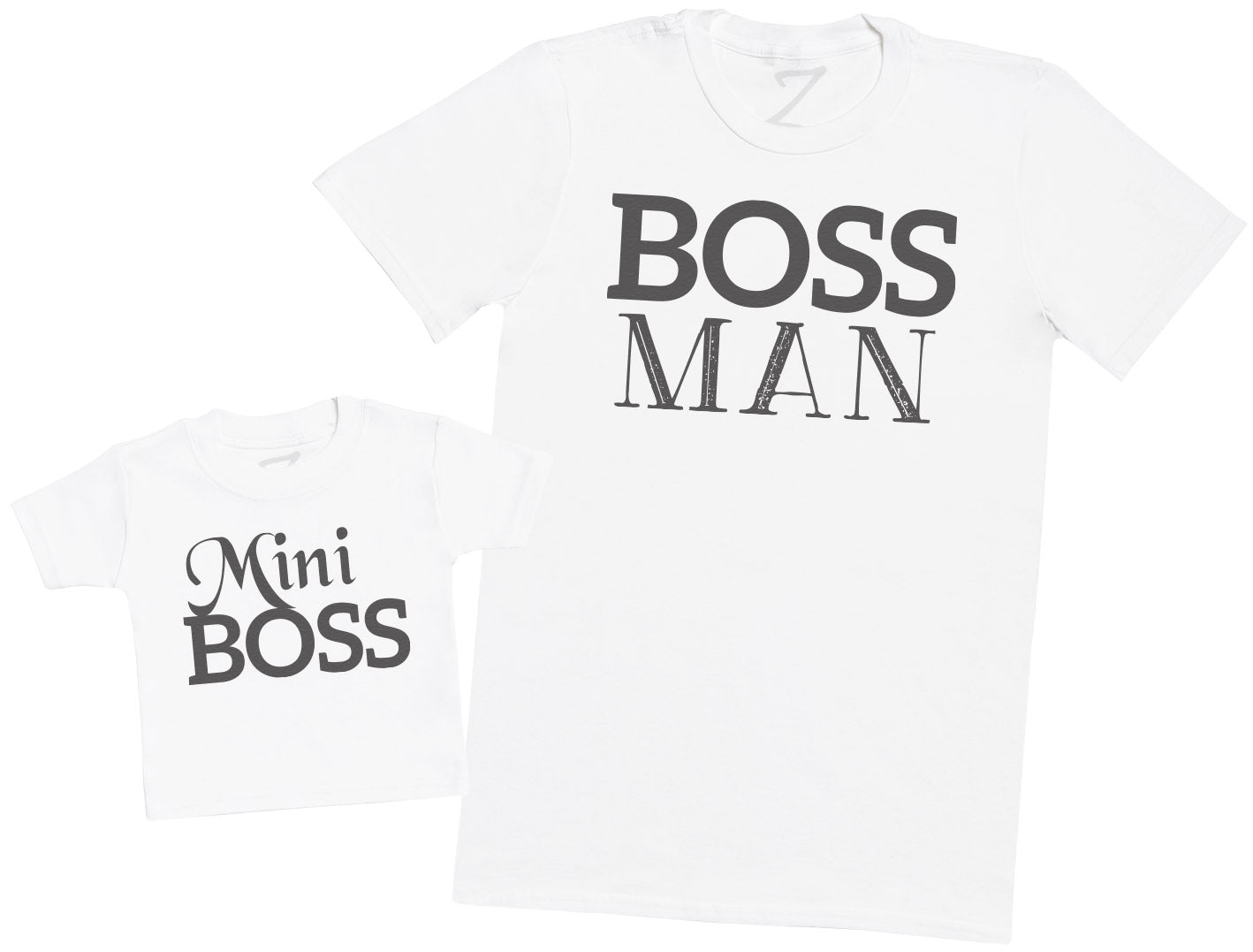 Boss Mini Boss - Dad T-Shirt & Kid's T-Shirt - (Sold Separately)