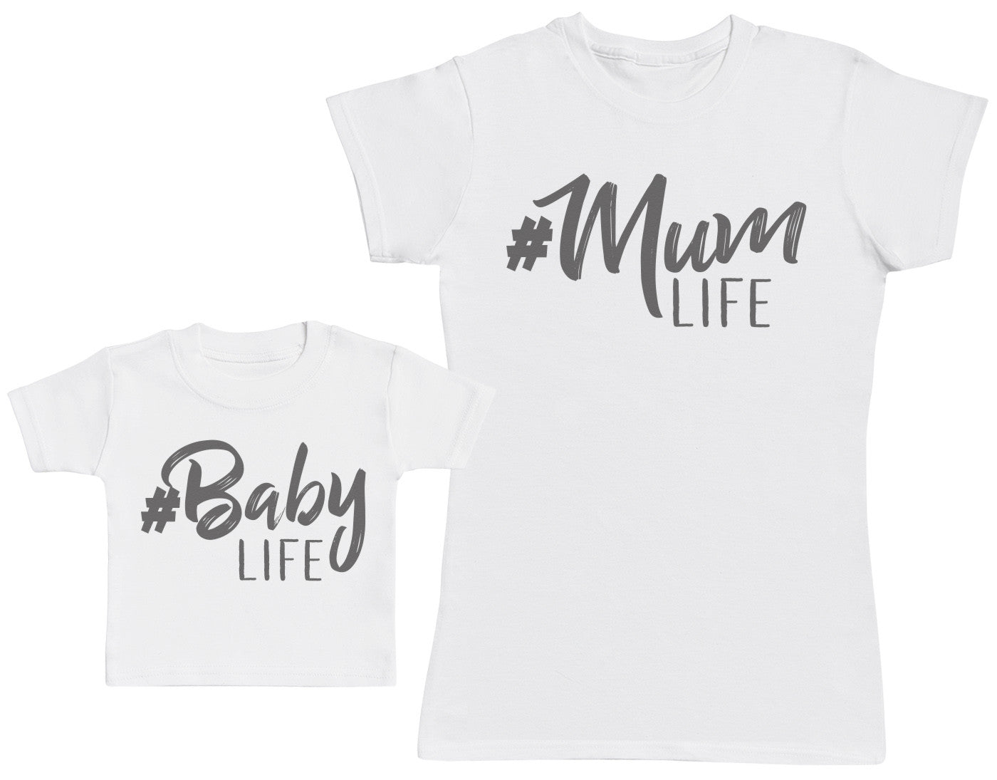 Baby Life Mum Life - Baby T-Shirt & Bodysuit / Mum T-Shirt - (Sold Separately)