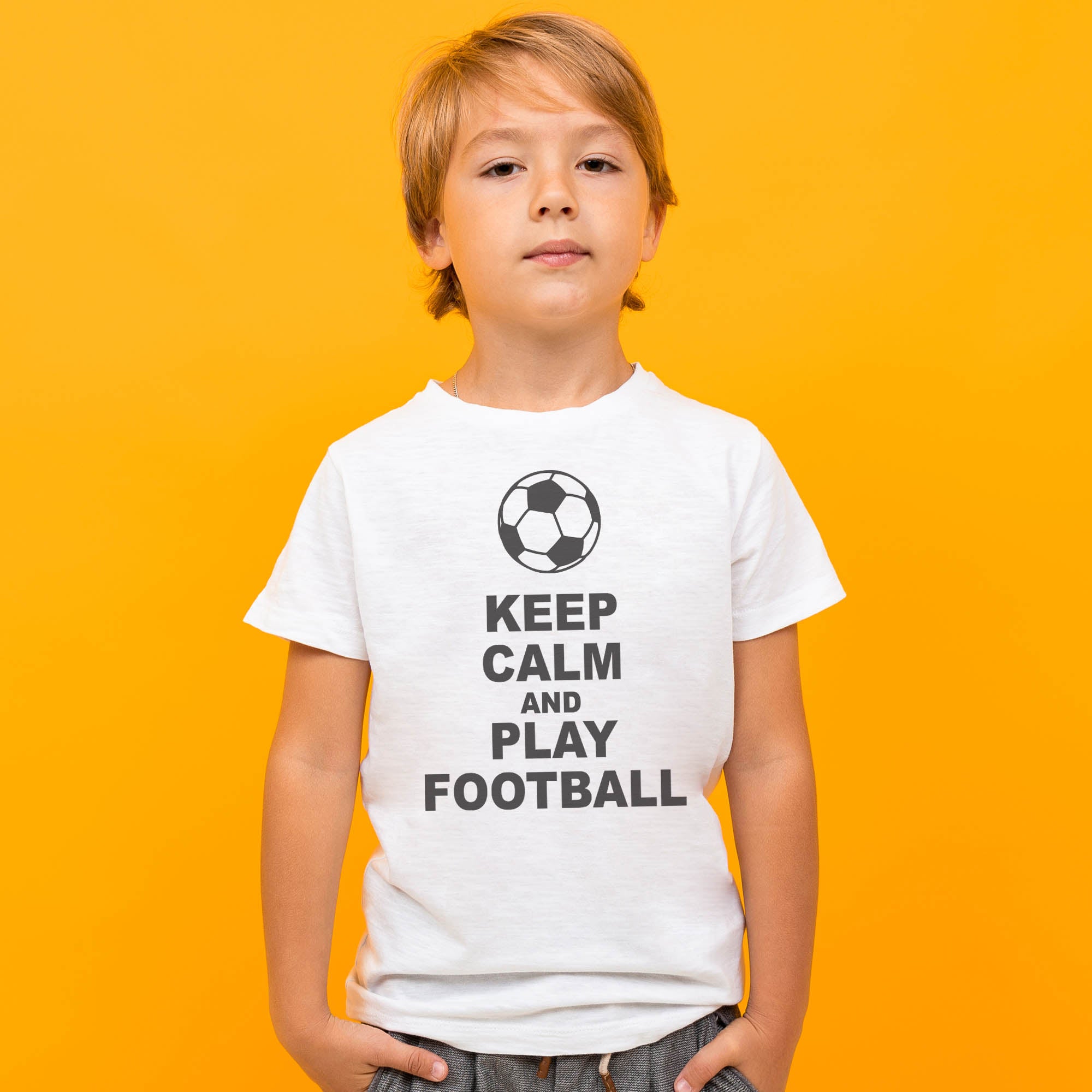 Keep Calm and Play Football - Kids T-Shirt