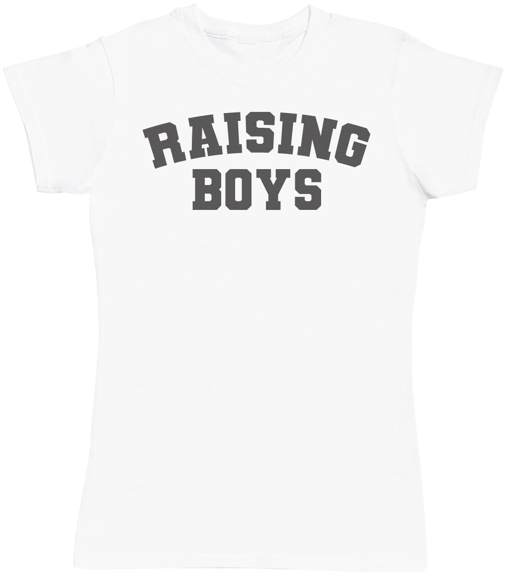 Raising Boys - Womens T-shirt - Mum T-Shirt