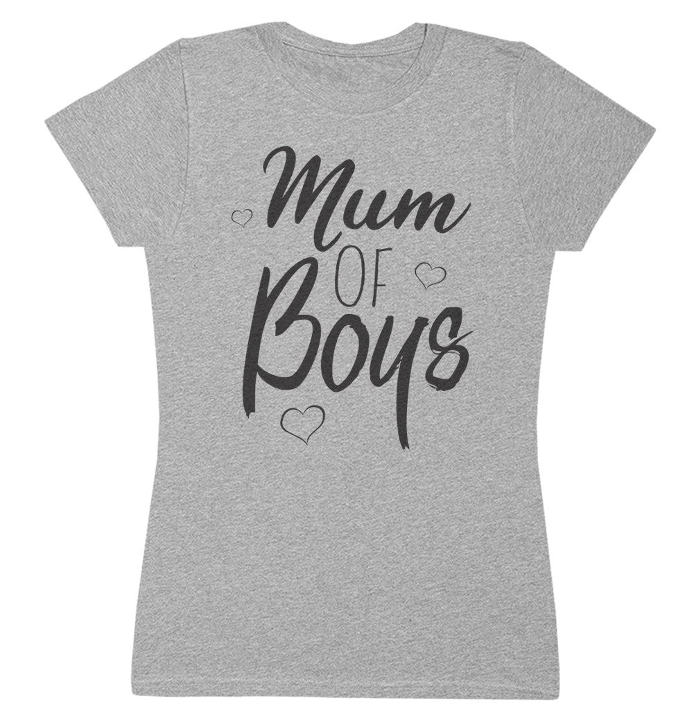 Mum Of Boys - Womens T-shirt - Mum T-Shirt