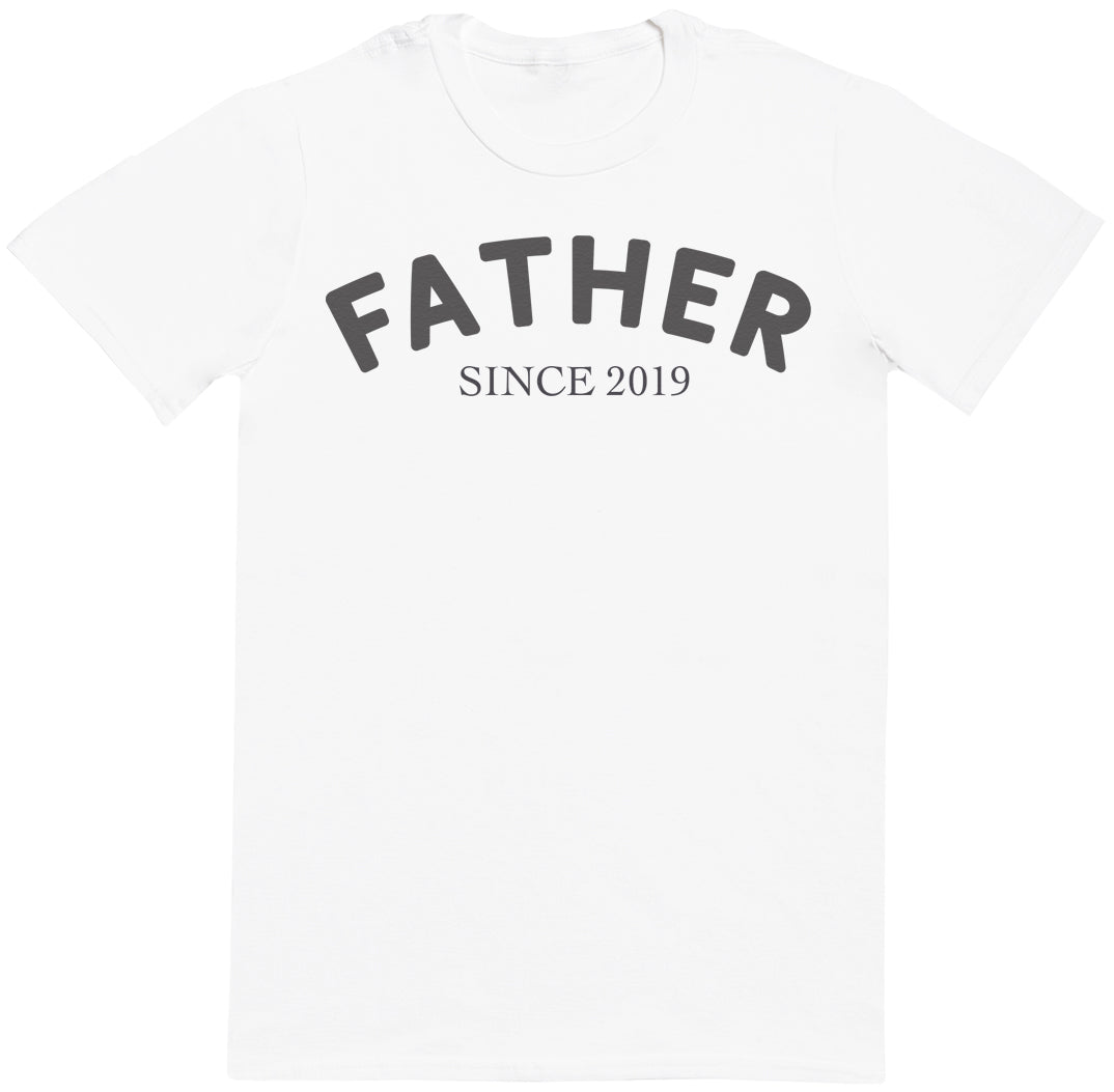 Personalised Father Since - Mens T-Shirt - Dads T-Shirt