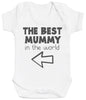 The Best Mum In The World Arrow - Baby Bodysuit