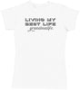 Living My Best Life Grandma Life - Womens T-Shirt - Grandma T-Shirt