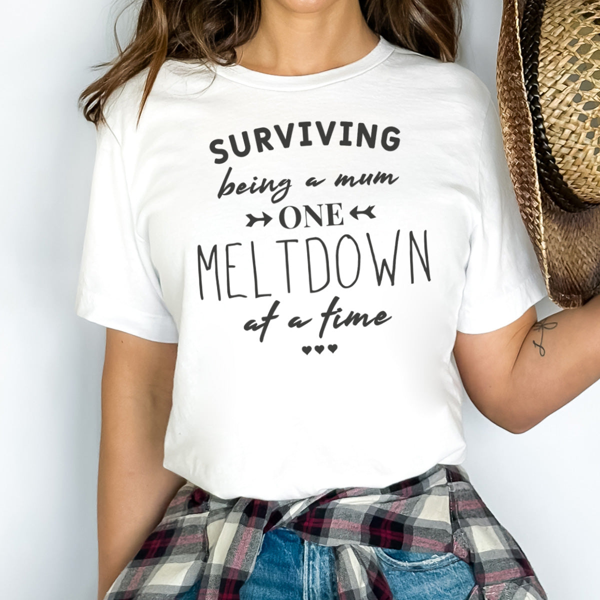 Surviving Meltdown - Womens T-shirt - Mum T-Shirt