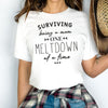 Surviving Meltdown - Womens T-shirt - Mum T-Shirt