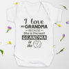 Pick A Family Name - I Love My & Best In The World Mummy, Auntie, Grandad and more In The World Brought This - Baby Bodysuit