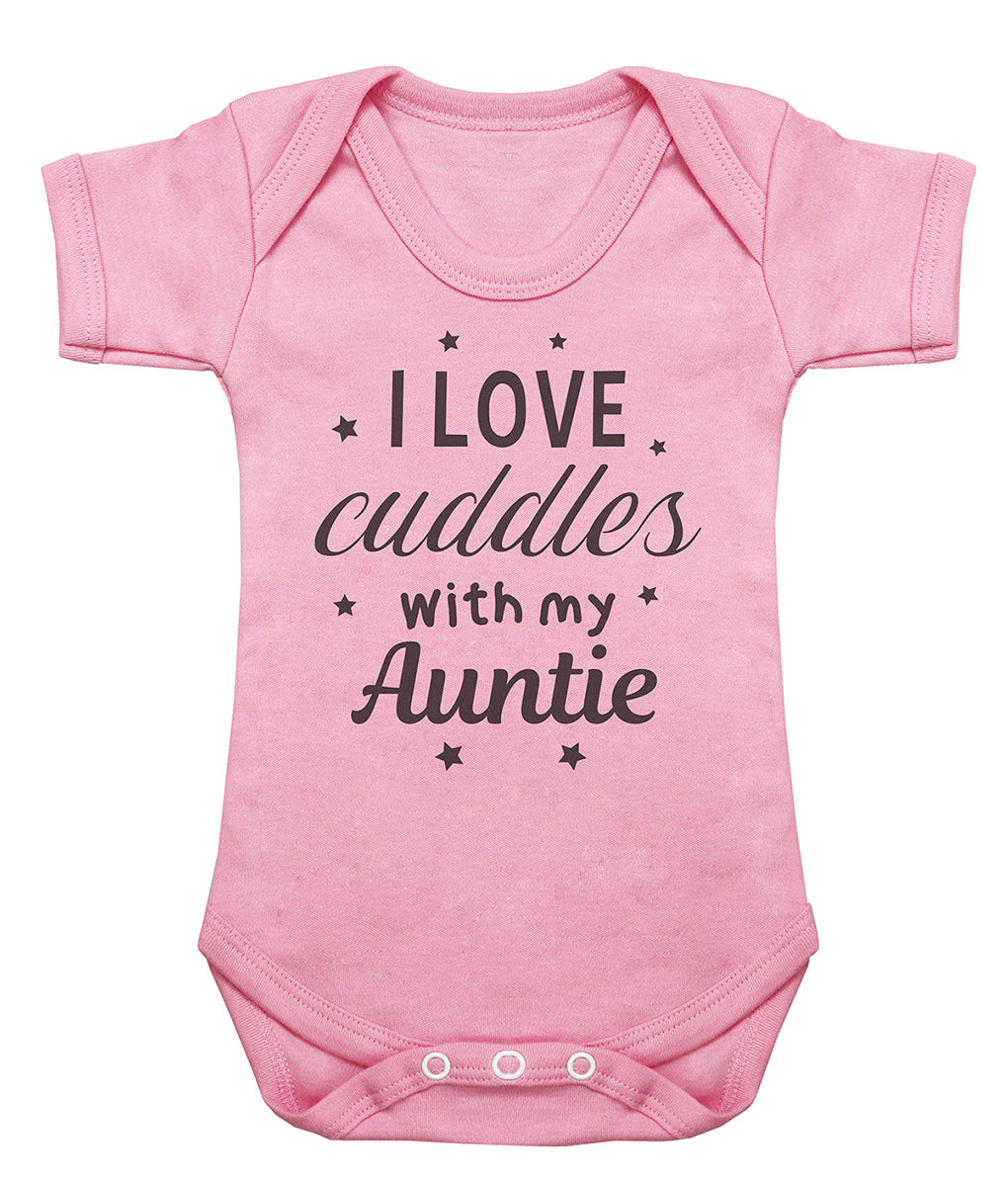 Pick A Family Name - Cuddles With My Mummy, Auntie, Grandad and more - Baby Bodysuit