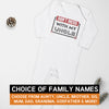 Pick A Family Name - Don't Mess With My Mummy, Auntie, Grandad and more - Baby Romper