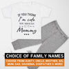 Pick A Family Name - Cute Mummy, Auntie, Grandad and more - Baby Outfit Set