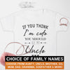 Pick A Family Name - Cute Mummy, Auntie, Grandad and more - Baby & Kids T-Shirt