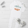 Pick A Family Name - Is My Hero Mummy, Auntie, Grandad and more - Baby Romper