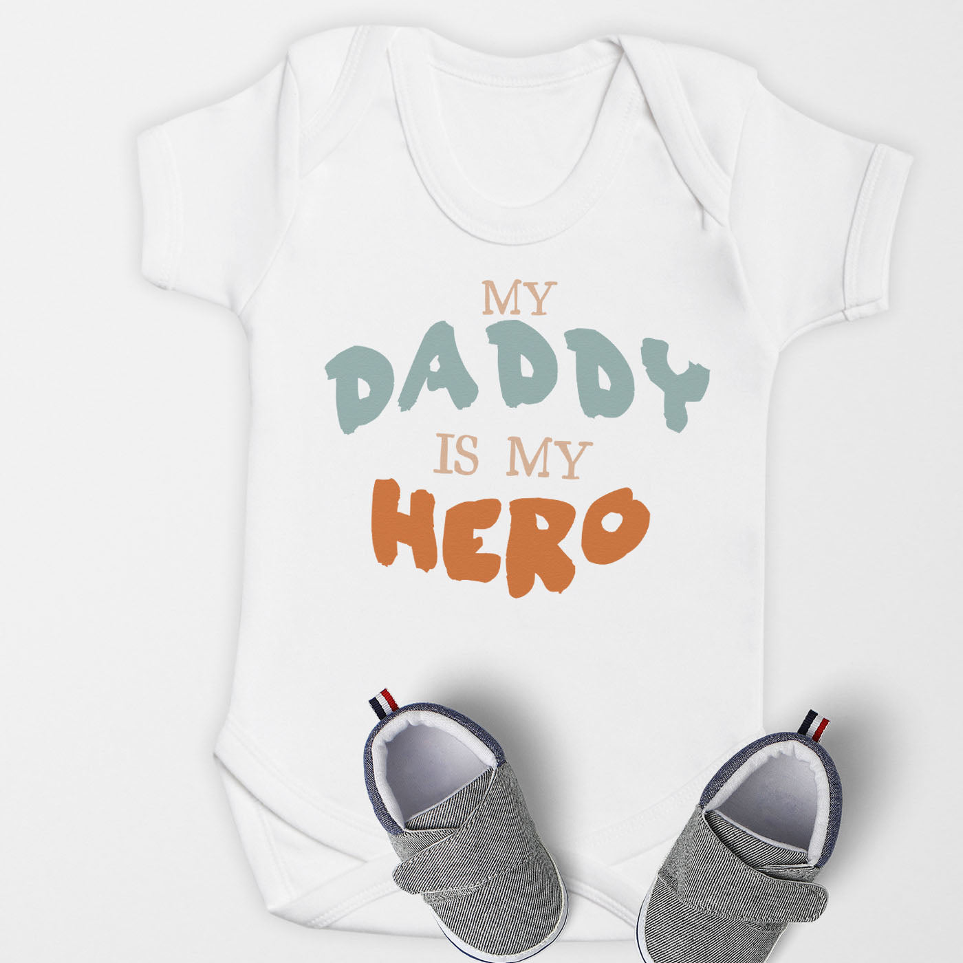 Pick A Family Name - Mummy, Auntie, Grandad and more My Hero - Baby Bodysuit