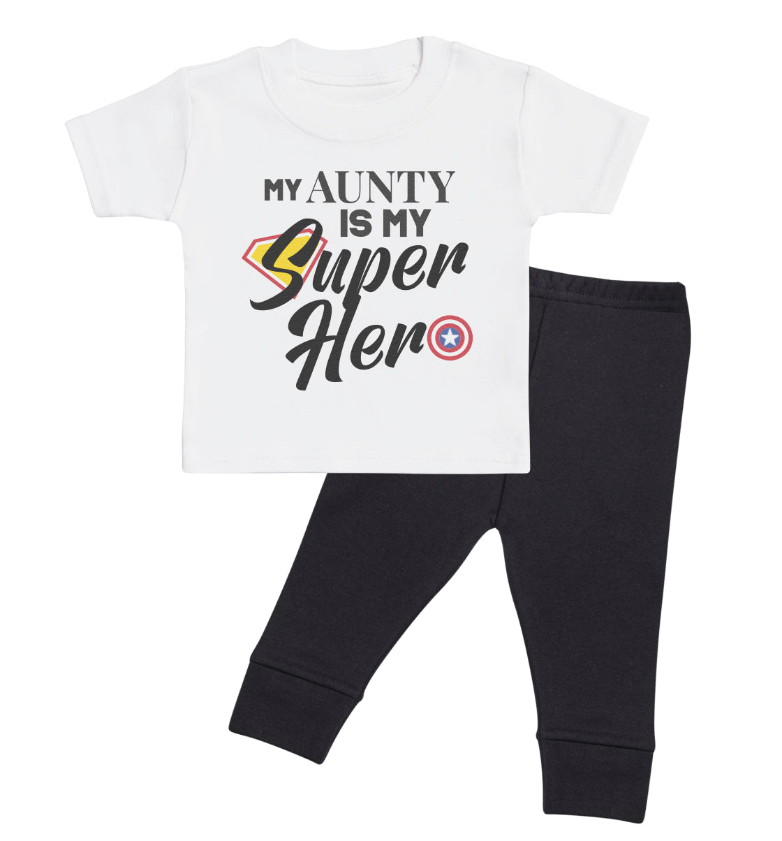 Pick A Family Name - Mummy, Auntie, Grandad and more Superhero - Baby Outfit Set
