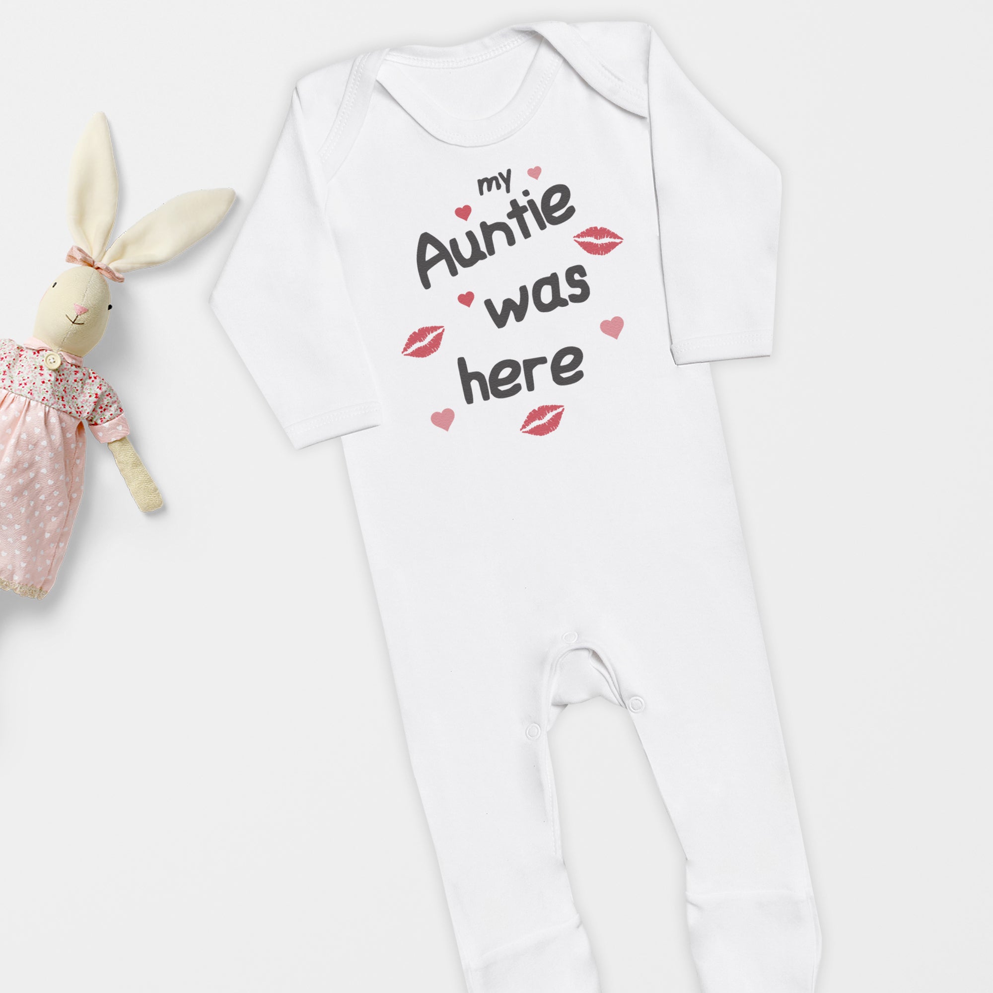 Pick A Family Name - Was Here Mummy, Auntie, Grandad Is My Superhero and more - Baby Romper