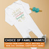Pick A Family Name - Best Mummy, Auntie, Grandad and more In The World Brought This - Baby Romper
