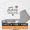 Pick A Family Name - Happy Birthday Mummy, Auntie, Grandad and more - Baby Outfit Set