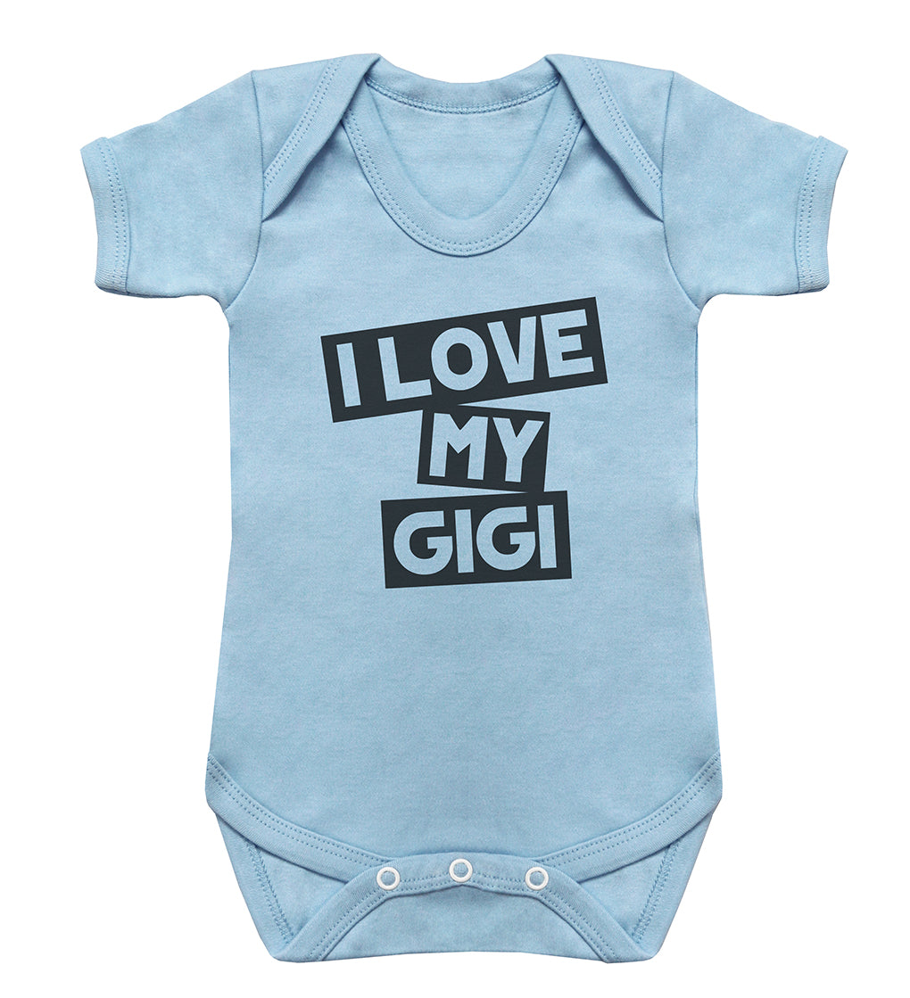 Pick A Family Name - I Love Mummy, Auntie, Grandad and more - Baby Bodysuit