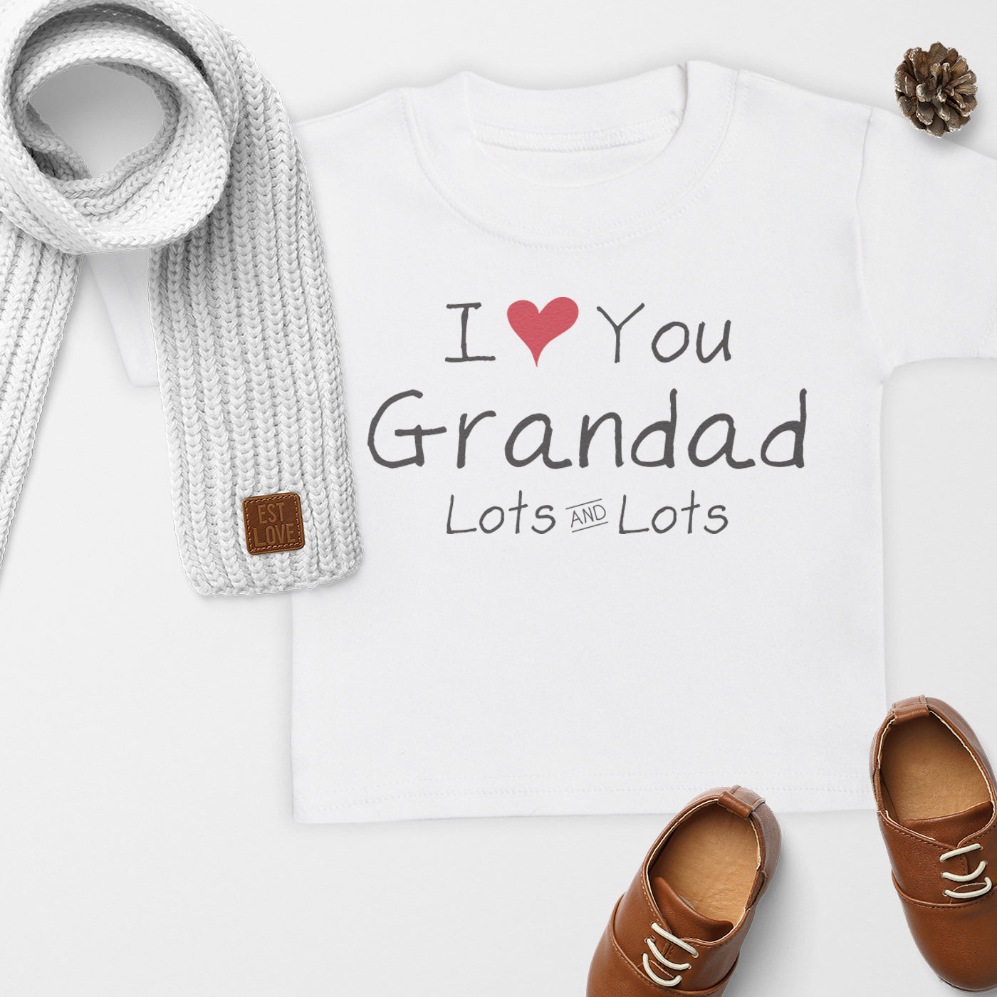 Pick A Family Name - I Love Mummy, Auntie, Grandad and more Lots - Baby & Kids T-Shirt