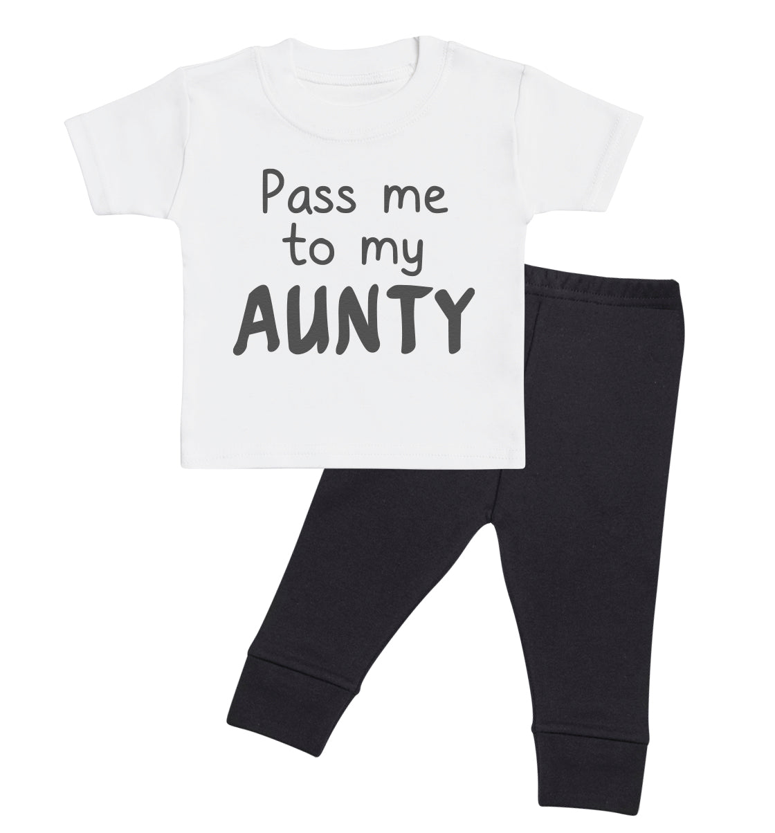 Pick A Family Name - Pass Me To My Mummy, Auntie, Grandad and more - Baby Outfit Set