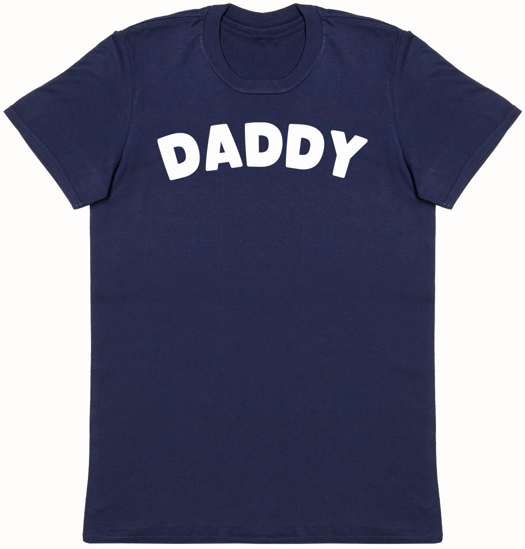 Daddy - White - Mens T-Shirt - Dads T-Shirt