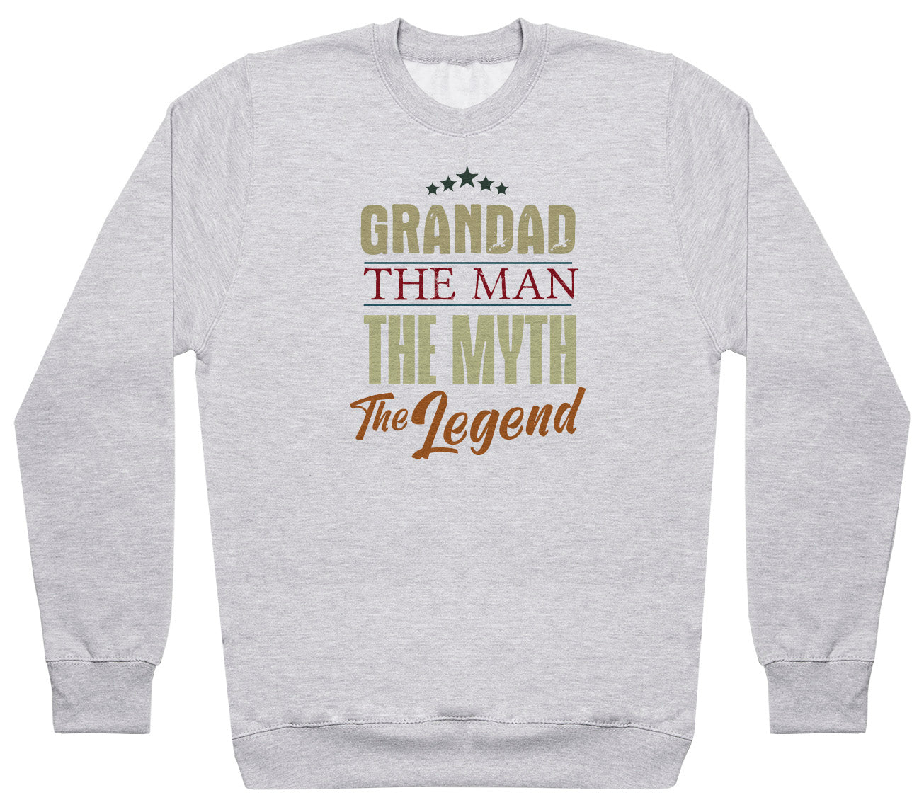 Grandad Man Myth Legend - Mens Sweater - Grandad Sweater