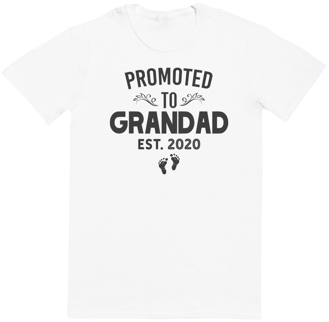 Promoted To Grandad - Mens T-Shirt - Grandad T-Shirt