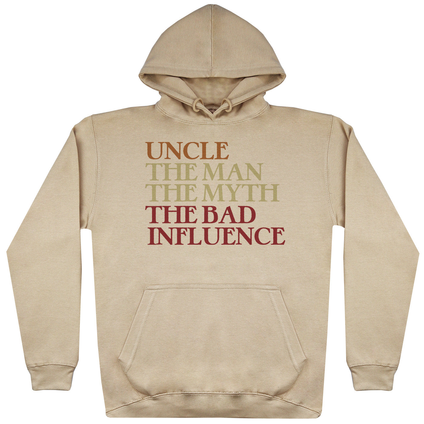 Uncle Man Myth Bad Influence - Mens Hoodie - Uncle Hoodie