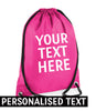 PERSONALISED Your Text Here - Carry Bag Gymsac - Number Of Colours