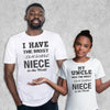 Most Awesome Niece - Baby Bodysuit & Mens T - Shirt
