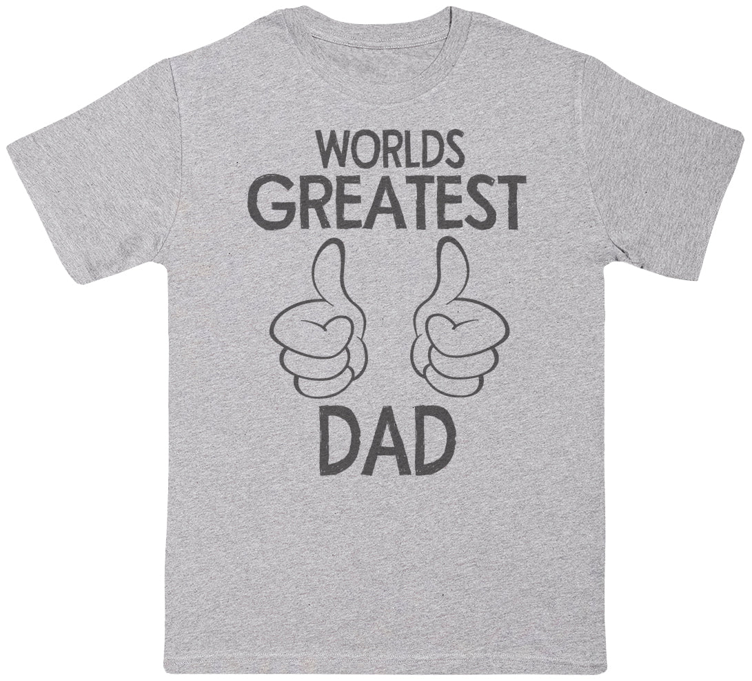 World's Greatest Dad Thumbs Up - Mens T-Shirt - Dads T-Shirt