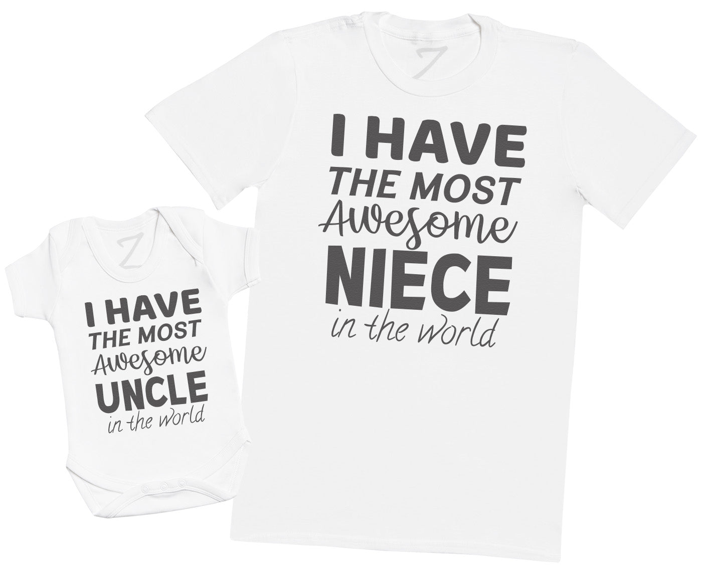 Most Awesome Niece - Baby Bodysuit & Mens T - Shirt