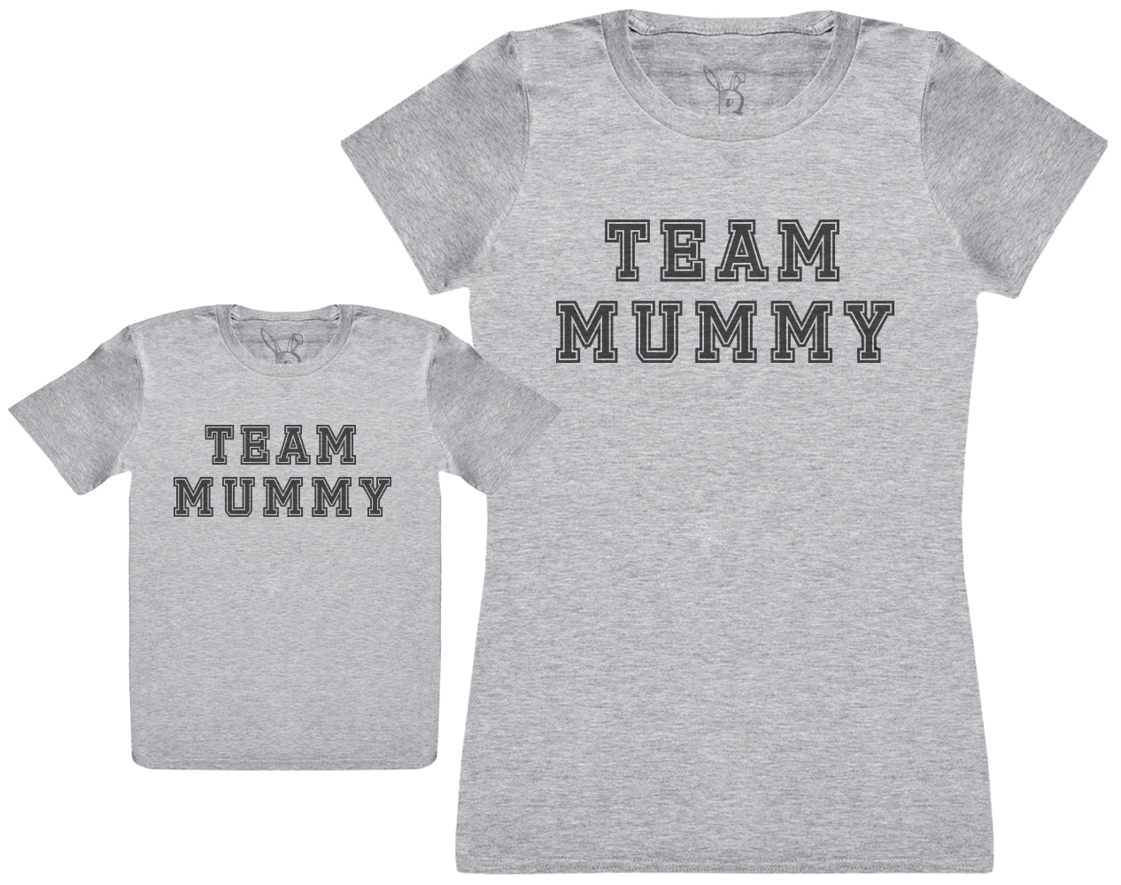 Team Mummy - Baby T-Shirt & Bodysuit / Mum T-Shirt Matching Set - (Sold Separately)