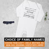 Pick A Family Name - Behind Every Great Baby Is Amazing Mummy, Auntie, Grandad and more - Baby Romper